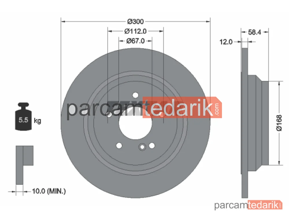 92176503 | Fren Diski — Mercedes-Benz S-Serisi, Mercedes-Benz SL, Mercedes-Benz S-Serisi Coupe
