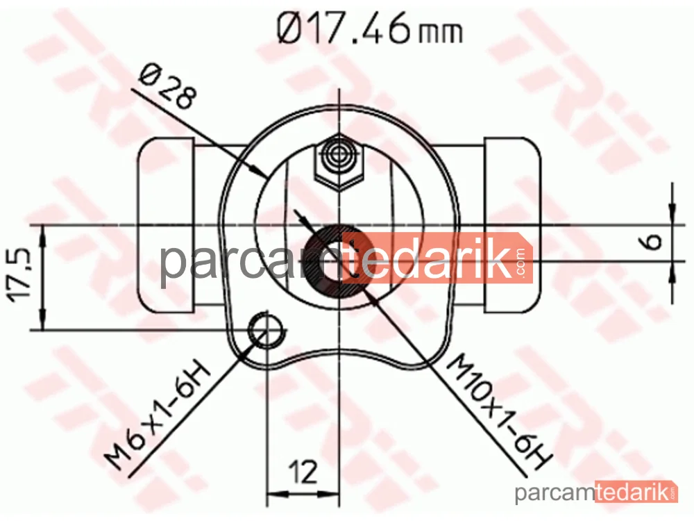 TRW BWC115 | Fren Silindiri Arka Sağ-Sol 17,5 MM Opel Astra F 1.4 İ 91-98, 1.4 91-98, 1.4 İ 16V 96-98, 1.6 İ 92-98, 1.6 95-98, 1.6 İ 16V 94-98, 1.8-2.0 İ 92-98, 1.8 İ 16V 93-98, 2.0 İ 16V 95-98, 1.7 D 92-92, 1.7 TD 94-98, 1.7 TDS 92-98, Corsa A 1.0 82-92, 1.2 N 85-87, 1.2 İ 89-93, 1.2 S 82-93