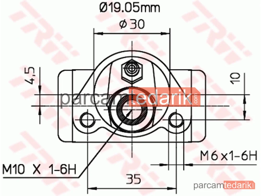 TRW BWD110 | Fren Tekerlek Silindiri — Abarth Ritmo, Fiat 127, Fiat 127 Panorama