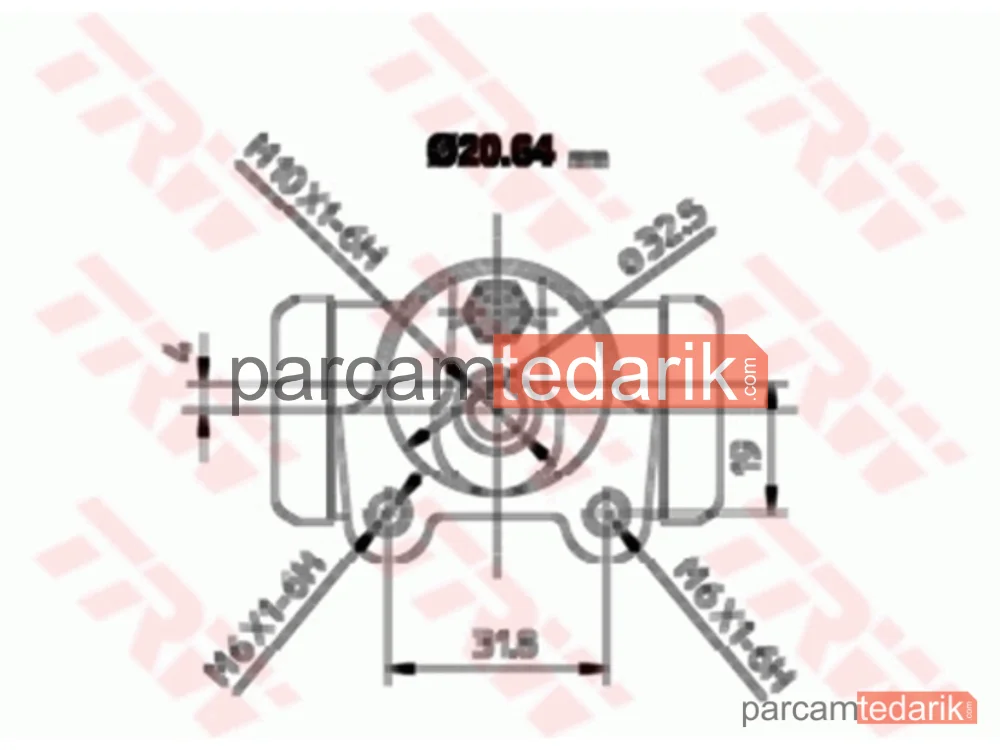 TRW BWF252 | Fren Silindiri Laguna I Scenic I / Peugeot 106 / 306 / Citroen Saxo