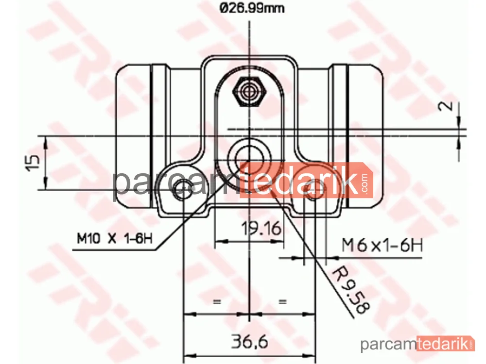 TRW BWN240 | Fren Silindiri (Fiat Ducato Peugeot Boxer Citroen Jumper 95- 1.9D 2.8JTD)