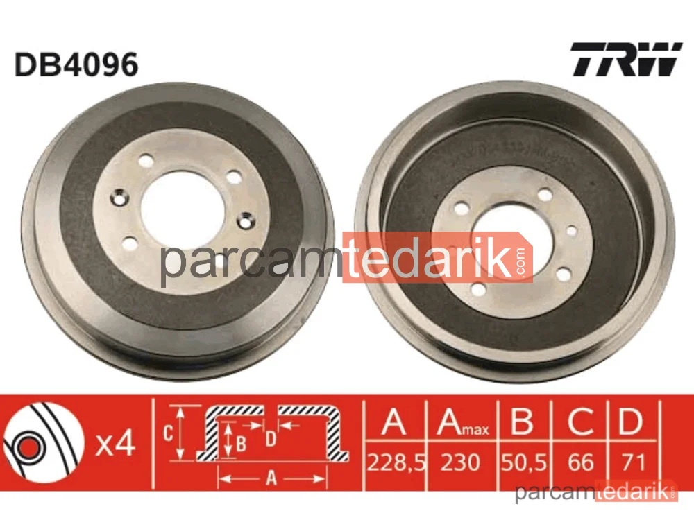 DB4096 | Arka Kampana (Peugeot 306 / P 406 Absli / Partner)