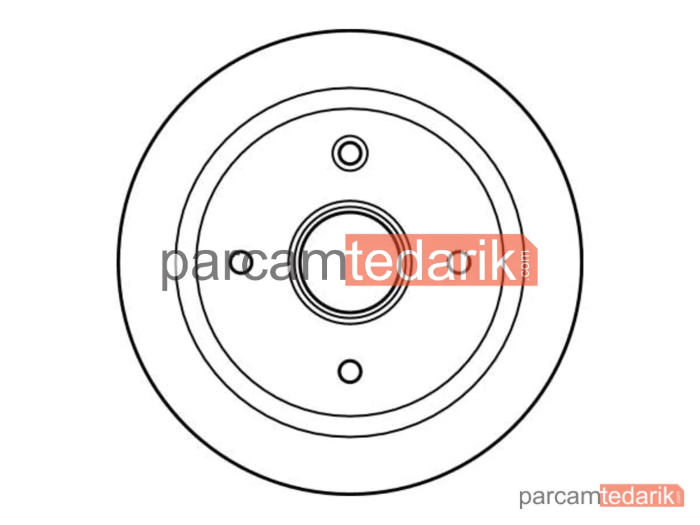 TRW DB4302 | Fren Kampanası Arka (Opel Corsa C 01-06) ABS'LI