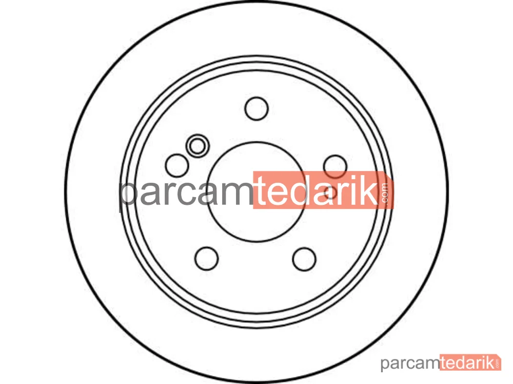 TRW DF1583 | Fren Diski (Mercedes W124-W201-W202 Arka Takım)