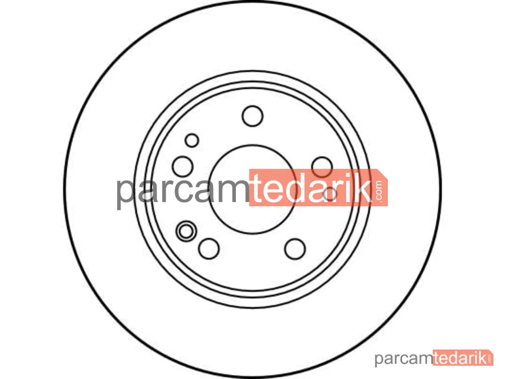 TRW DF1585 | Mercedes W124 Fren Diski Havalı Takım A1244212712