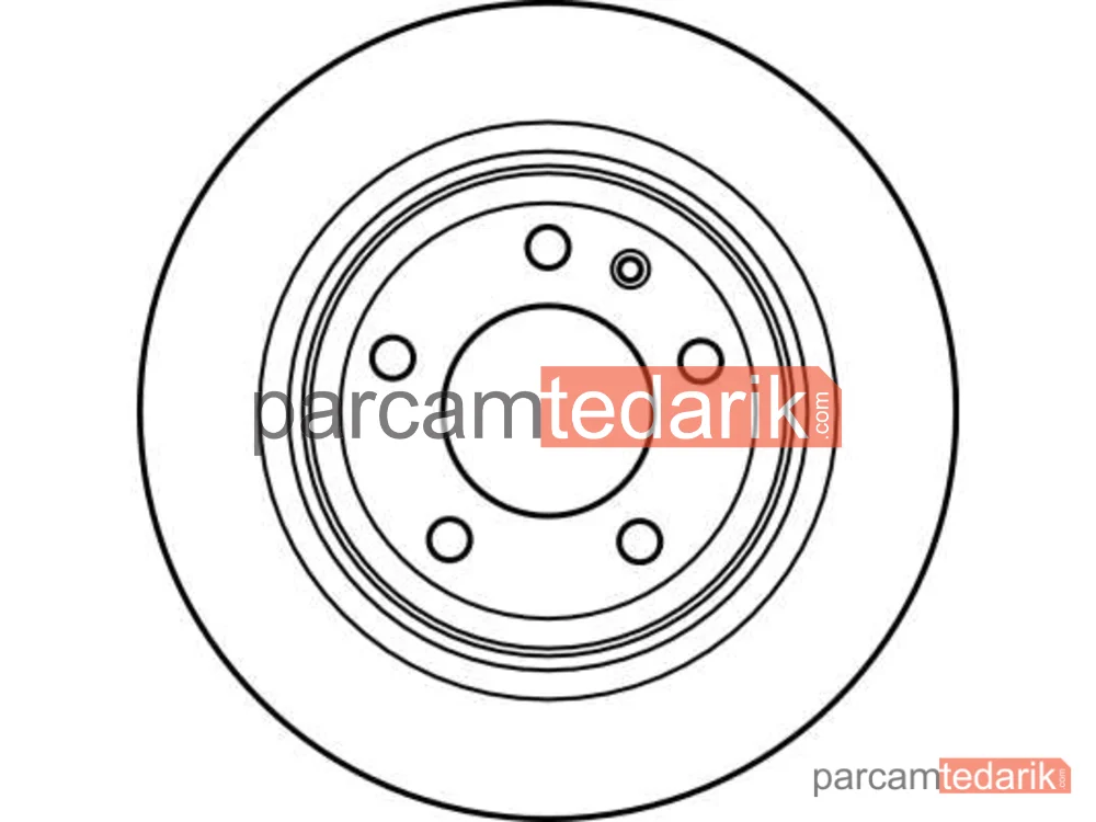 TRW DF2557 | BMW E34 Arka Disk Takım 34211156668