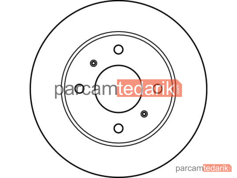 TRW DF2591 | Fren Diski Ön Havalı (257-4) - (Nissan PRIMERA-P11 96/02/PRIMERA-P10 90/96/ALMERA 00/)