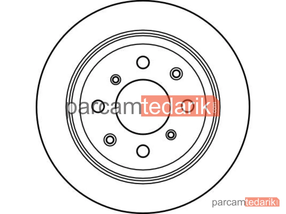TRW DF2646 | Fren Diski Arka 4 Bijon, Boyali, 239 MM Honda Accord III 2.0 EX 85-90, 2.0 İ 16V 87-87