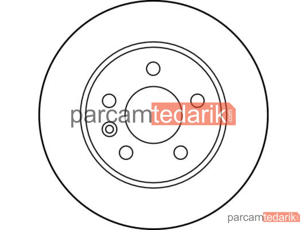 TRW DF2797 | Fren Diski Ön (Takım) Havalı 276MM 5 Bijon (Mercedes W638 Vito 96-03)
