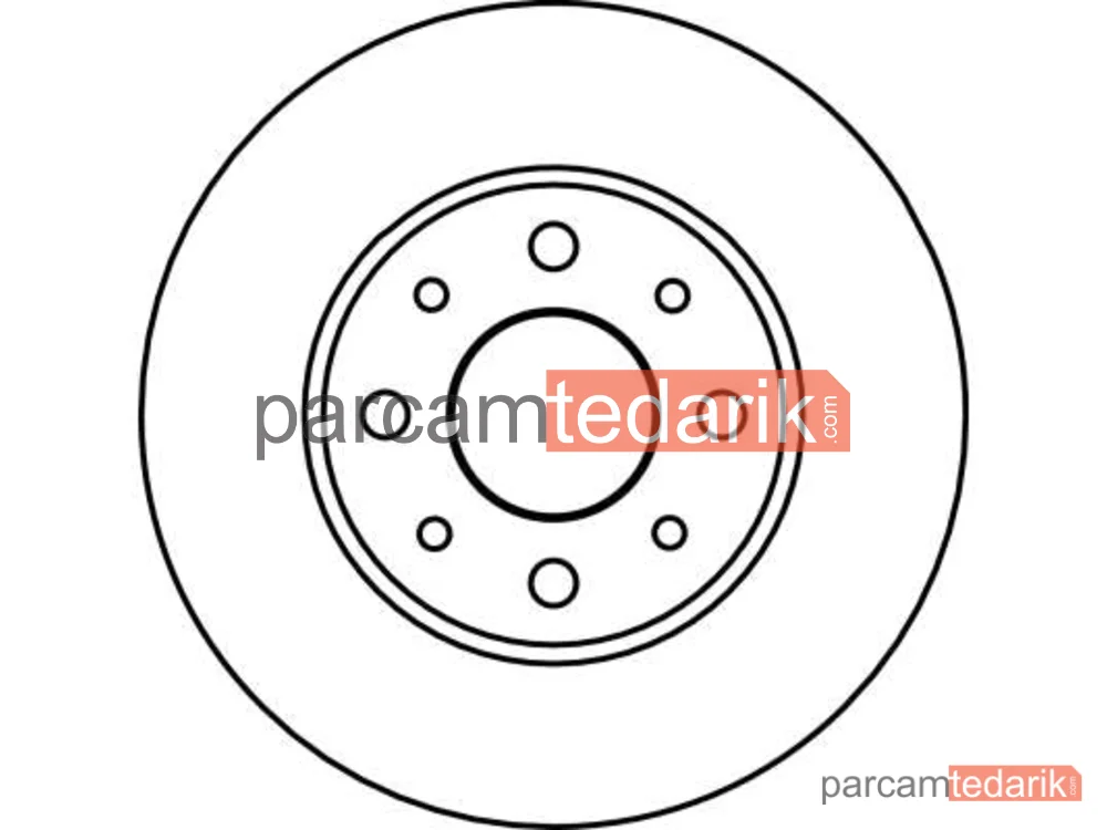 TRW DF4037 | Fren Diski Ön Havalı 240 MM (Fiat Palio Albea Siena 96-)