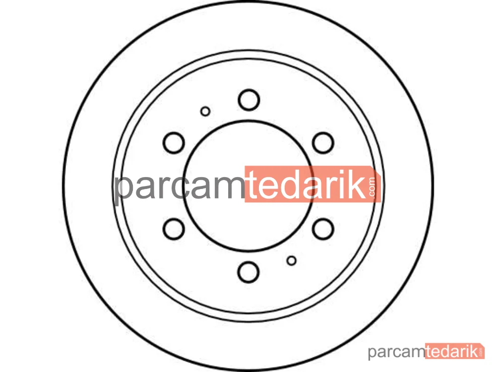TRW DF4133 | Fren Diski Arka 6 Bijon, Boyali, 299 MM Daewoo Korando 2.3 99=>, 2.9 D 99=>, 2.9 TD 99=>, 3.2 4X4 99=>