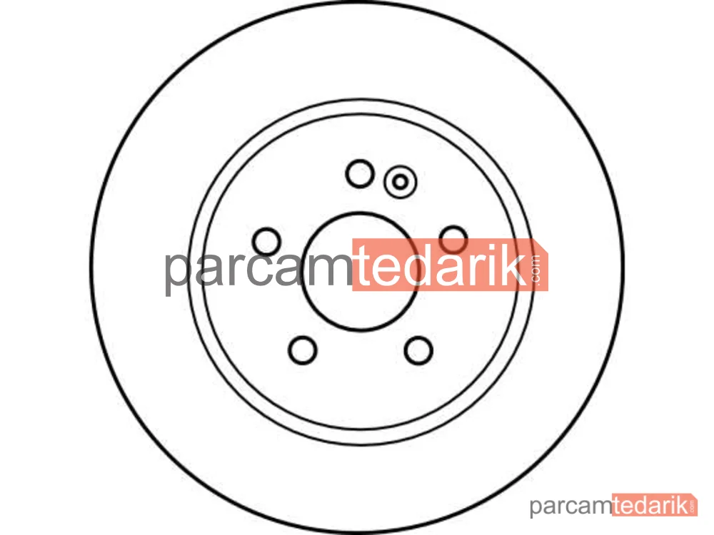 TRW DF4150 | Fren Diski Ön Hava Kanallı, Boyali, 5 Bijon, 303 MM Mercedes-Benz M Serisi ML 230-430 98-05, ML 320 98-02, ML 270 CDİ 99-05