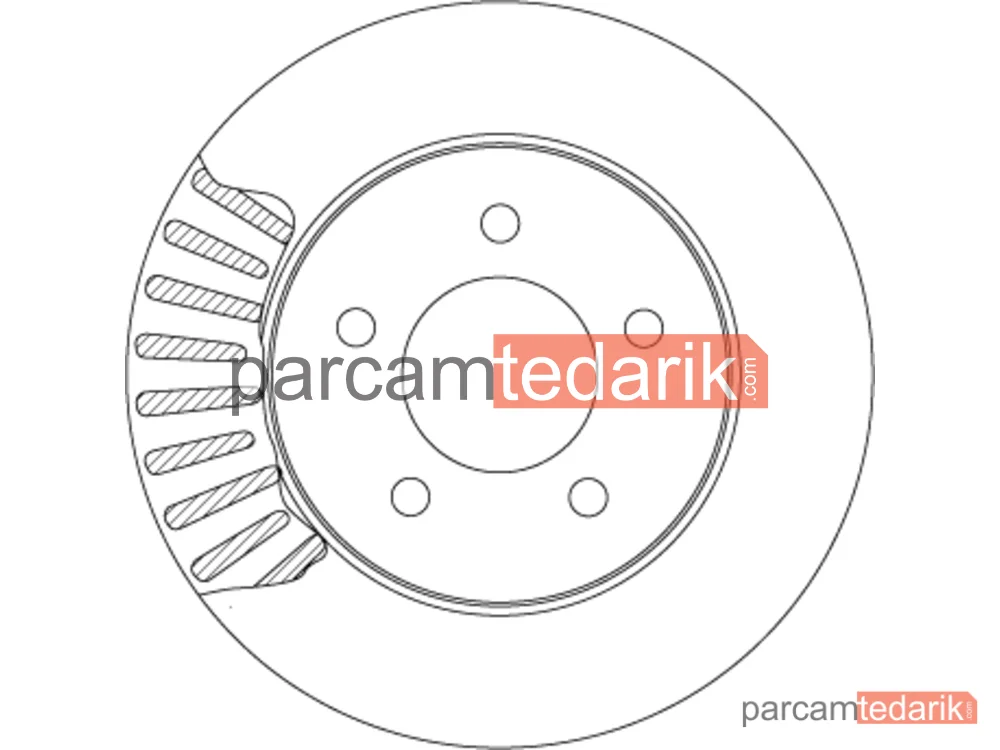 TRW DF4508 | Fren Diski Ön Hava Kanallı, Boyali, 5 Bijon , 282 MM Chrysler Voyager II 2.0-2.4 İ 95-01, 2.4 AWD 97-01, 3.0 95-01, 3.3 , 95-01, 3.8 İ AWD 95-01, 3.8 97-00, 3.8 İ AWD 95-01, Dodge Caravan II 2.5 TD 95-01, 2.4 00-07