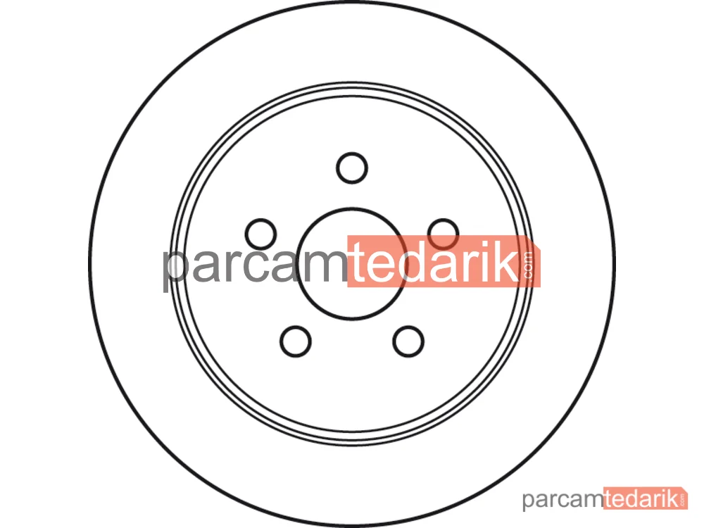 TRW DF4533 | Fren Diski Arka Boyali, 5 Bijon, 270 MM Chrysler NEON 1.8 16V 97-99, 2.0 16V 94-99,2.0 96-00, 1.6 01-06, 1.8 00-01, NEON II 1.6 01-06, 1.8 00-01, 2.0 16V 99-06, PT Cruiser 1.0 01-10, 2.0-2.4 00-10, 2.2 CRD 02-10, Sebring 2.0-2.4 01-07, 2.7 V6 24V 01-07