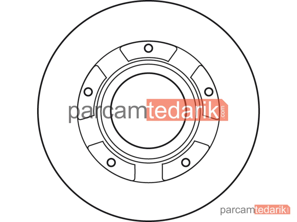 TRW DF4821S | Fren Diski Arka Boyali, 5 Bijon, 280 MM Ford Transit 2.2 TDCİ 06-14