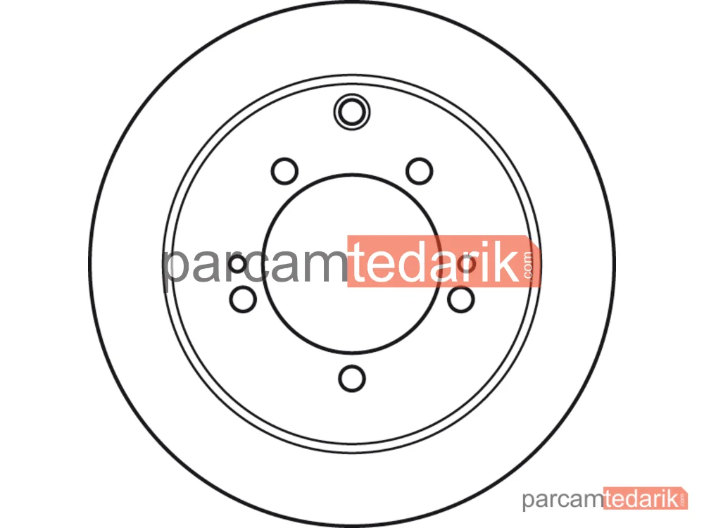 TRW DF4913 | Fren Diski Arka Boyali, 5 Bijon, 262 MM Mitsubishi Pajero Pinin 1.8 01-07, 1.8 GDİ 99-01, 2.0 GDİ 00-07