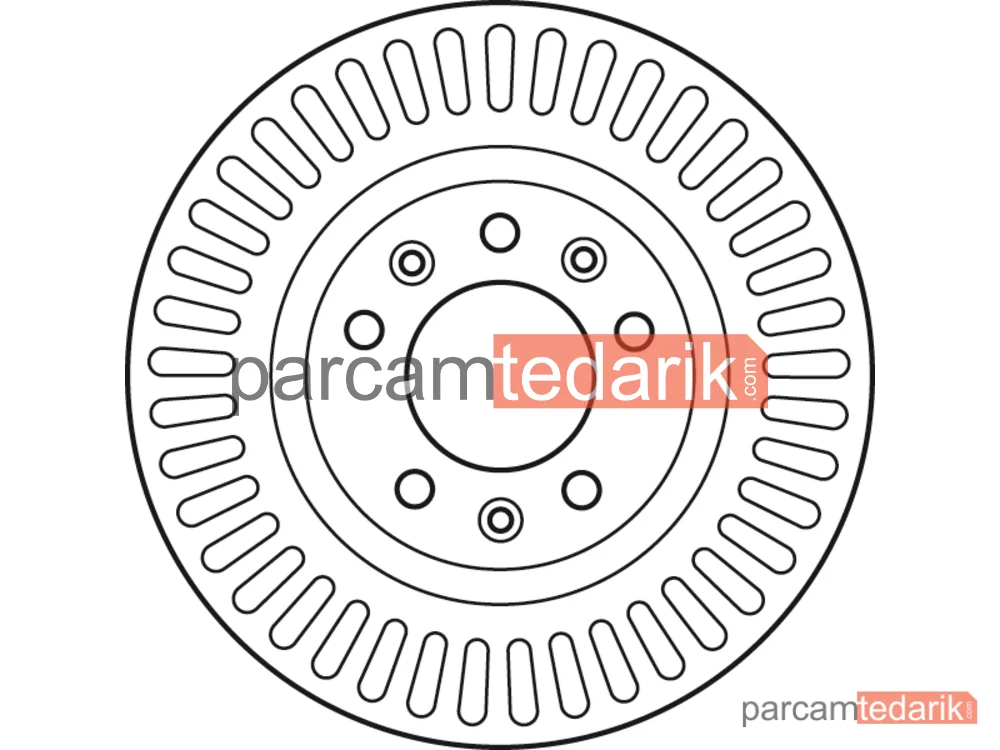 TRW DF6020S | Fren Diski Ön Hava Kanallı, Boyali, 5 Bijon, 280 MM Fiat Scudo 1.6 D Multijet 07=>