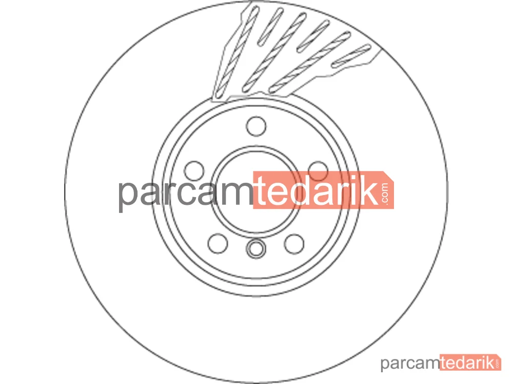 TRW DF6611S | Fren Diski Ön Sol Havalı Çift Parcali 348-5 BMW F07 F10 F11 F12 F13 11-16