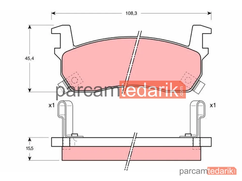 GDB1004 | Fren Balatası Ön Nissan Micra I 1.0 82-89, 1.2 86-92
