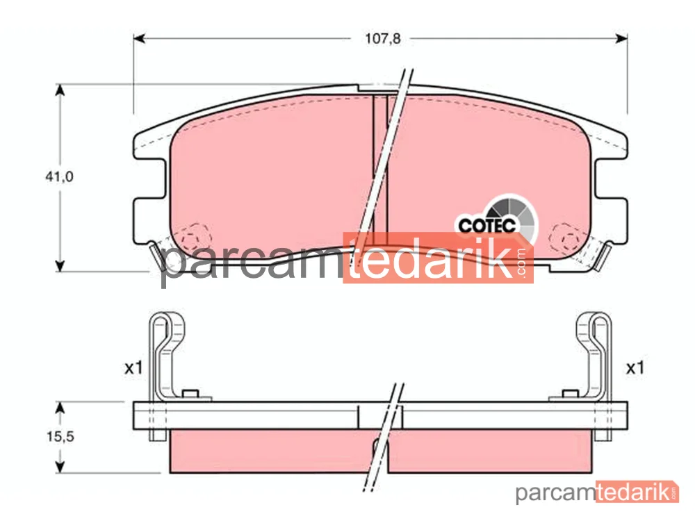 GDB1023 | Fren Balatası Ön Chrysler Sebring 2.0 01-07, Mitsubishi Eclipse I 2.0 İ 16V 91-95, Eclipse II 2000 GS 16V 95-99, 2000 GT 16V 95-99, 2400 GS 16V 98-99, Galant V 1.8 94-96, 1.8-2.0 GLS 92-96, 2.0 V6-24 92-96, Galant VI 2.0 96-04, 2.4 GDİ 99-04, 2.5 V6 24V 96-04, 2.5 TYPE S 99-04
