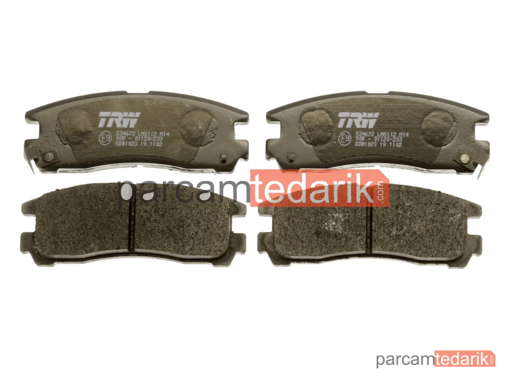 TRW GDB1023 | Fren Balatası Ön Chrysler Sebring 2.0 01-07, Mitsubishi Eclipse I 2.0 İ 16V 91-95, Eclipse II 2000 GS 16V 95-99, 2000 GT 16V 95-99, 2400 GS 16V 98-99, Galant V 1.8 94-96, 1.8-2.0 GLS 92-96, 2.0 V6-24 92-96, Galant VI 2.0 96-04, 2.4 GDİ 99-04, 2.5 V6 24V 96-04, 2.5 TYPE S 99-04