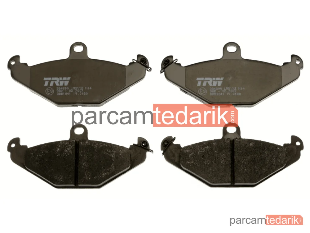 TRW GDB1041 | Fren Balatası Arka- (Renault Laguna I 93/01 1.8-2.0 94 Safrane I 92/96 2.0 / Safrane II 96/00 2.0) (WVA 20423) (597140)