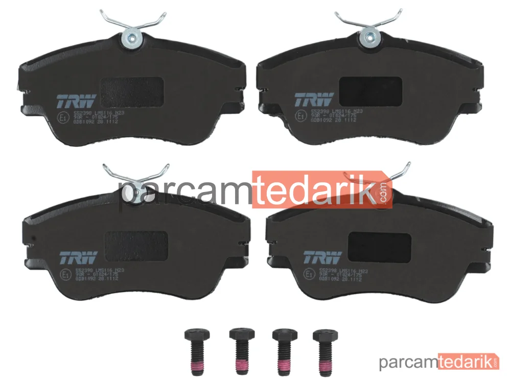 TRW GDB1092 | Fren Balatası — VW California T4 Camper, VW Transporter T4 Minibüs/Otobüs (70B, 70C, 7DB, 7DK, 70J, 70K,, VW Transporter T4 Panelvan/Van)