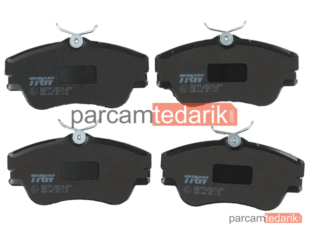 TRW GDB1092 | Fren Balatası — VW California T4 Camper, VW Transporter T4 Minibüs/Otobüs (70B, 70C, 7DB, 7DK, 70J, 70K,, VW Transporter T4 Panelvan/Van)