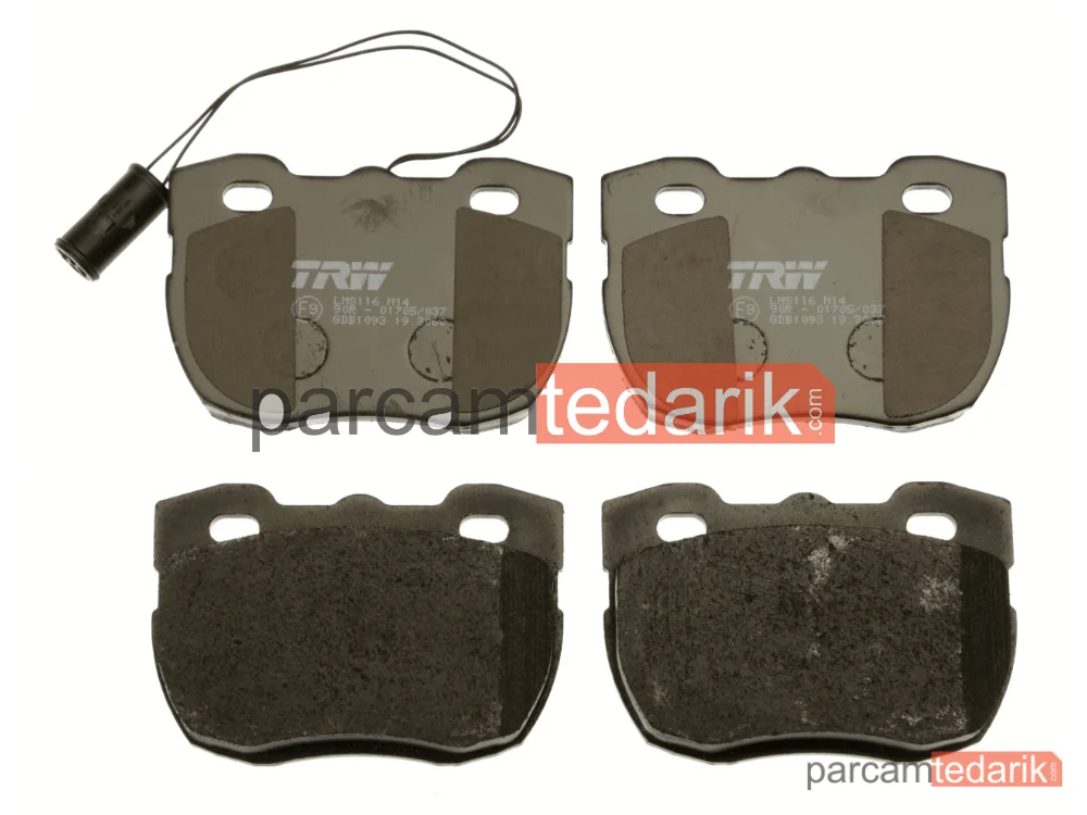 TRW GDB1093 | Fren Balatası Ön Land Rover Discovery I 2.0 16V 4X4 89-98, 3.5 4X4 89-94, 4.0 4X4 93-98, 2.5 D 4X4 93-98, 2.5 TDİ 4X4 89-98