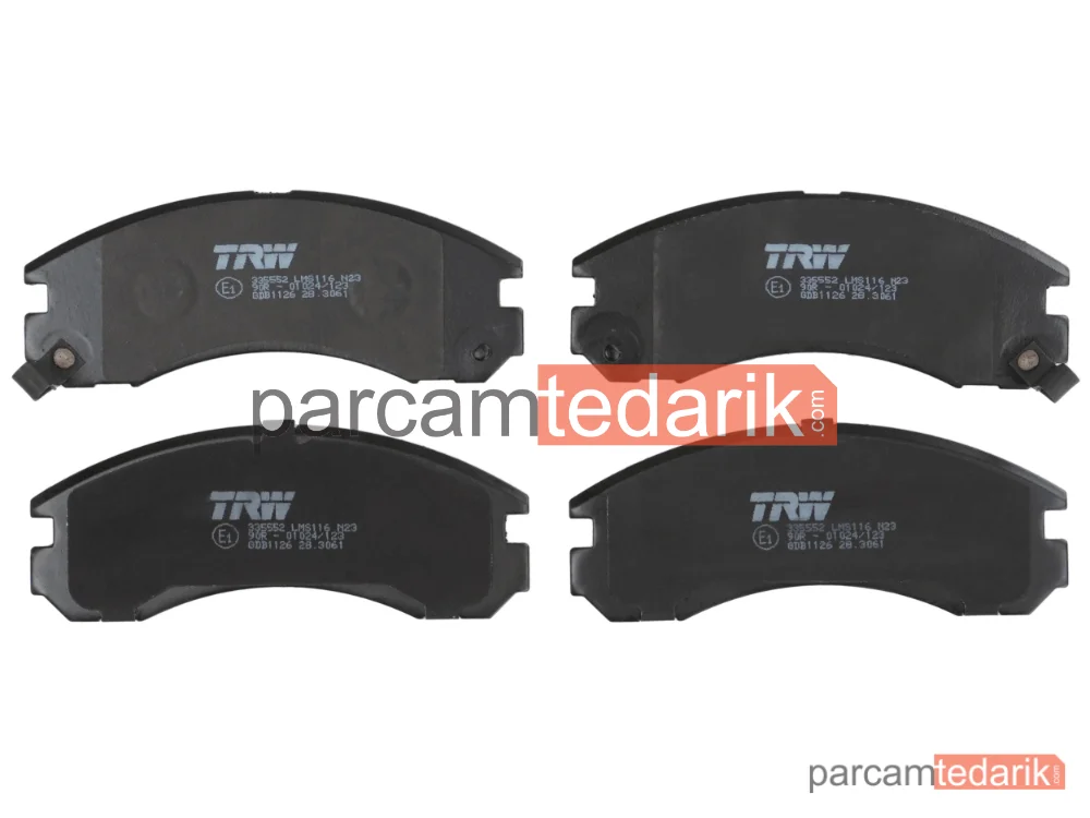 TRW GDB1126 | Fren Balatası Ön Mitsubishi Pajero 90-99 / Galant 96-03