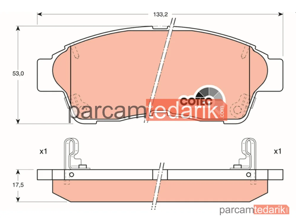GDB1143 | Fren Balatası — Toyota CAMRY, Toyota CAMRY Station wagon, Toyota Carina E VI