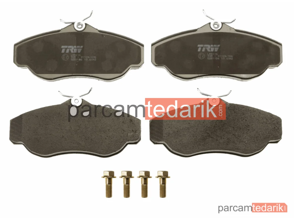 TRW GDB1156 | Fren Balatası Ön Land Rover Range Rover I 2.5 TDİ 4X4 91-94, Range Rover II 3.9 4X4 94-02, 4.0 4X4 95-02, 4.6 4X4 94-02