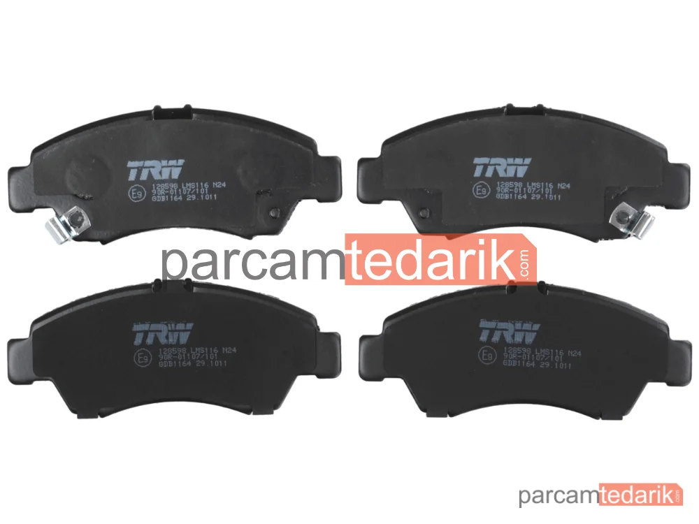 TRW GDB1164 | Fren Balatası — Honda CAPA, Honda Civic V Coupe, Honda Civic V Hatchback