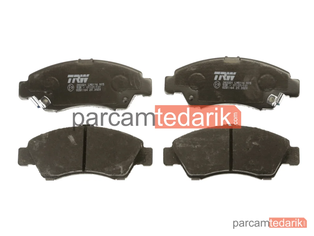 TRW GDB1164 | Fren Balatası — Honda CAPA, Honda Civic V Coupe, Honda Civic V Hatchback