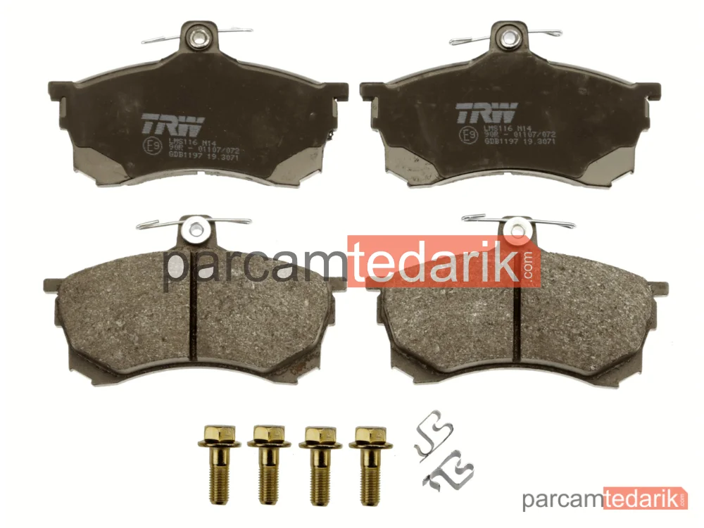 TRW GDB1197 | Fren Balatası Ön Mitsubishi Carisma 1.6 95-06, 1.9 TD 96-00