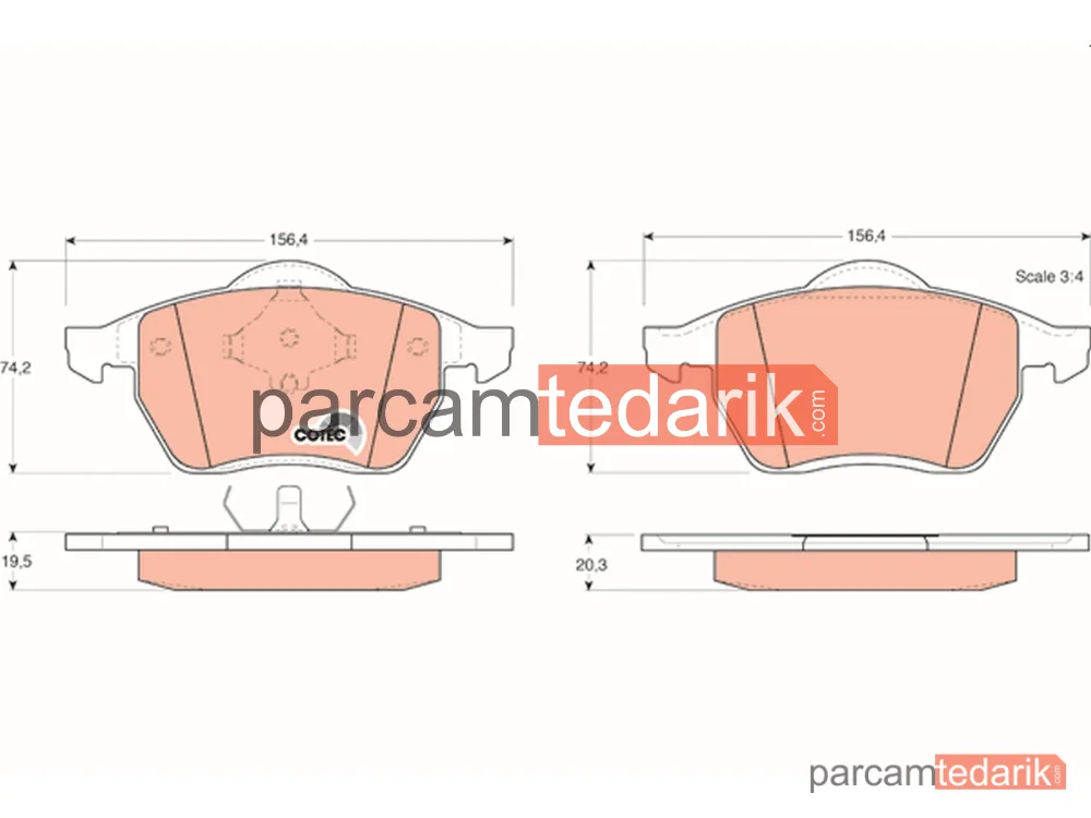 GDB1204 | Ön Fren Balatası VW Sharan Seat Alhambra
