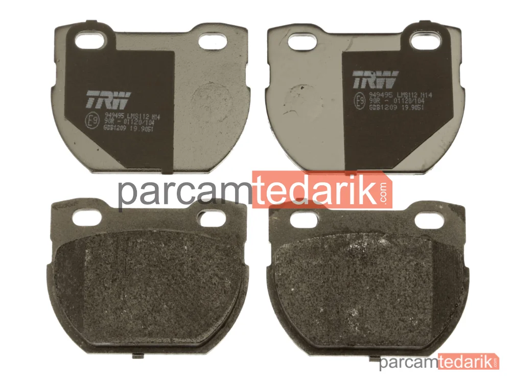 TRW GDB1209 | Fren Balatası Arka Land Rover Defender SW 2.5 4X4 90-94, 3.5 4X4 90-93, 3.9 V8 4X4 98-16, 2.2 TD4 4X4 11-16, 2.5 TD4 4X4 06-16, 2.5 D 4X4 90-01, 2.5 TDİ 4X4 90-98, 2.5 TD5 4X4 98-16