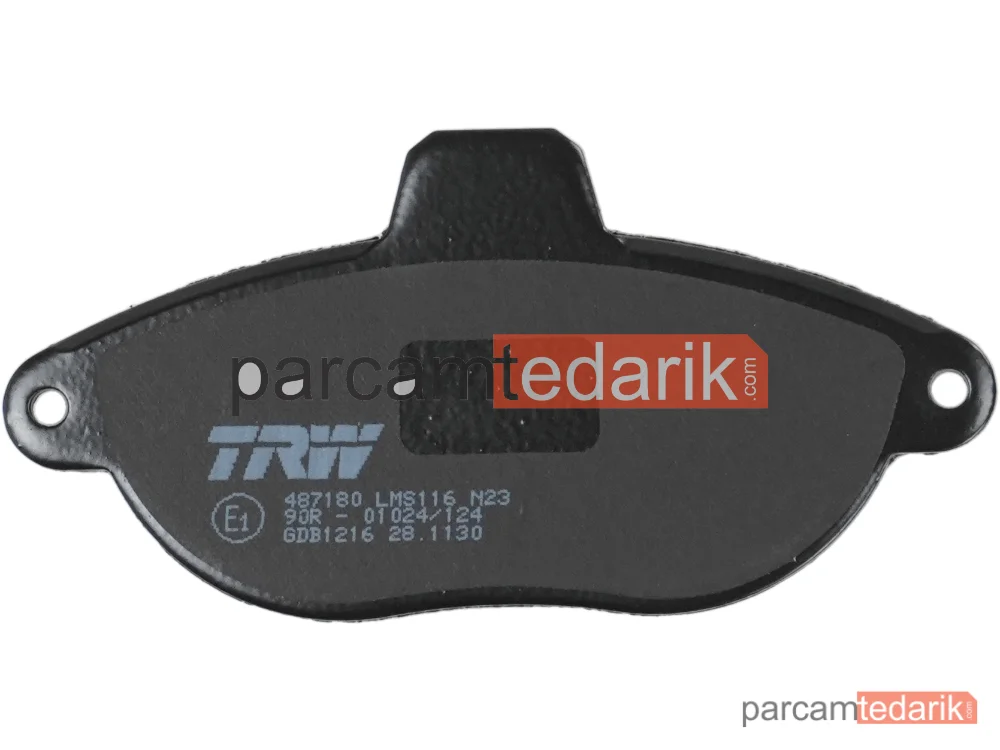 TRW GDB1216 | Fren Balatası Ön Citroen Jumpy 1.6 95-00, 2.0 00-06, 2.0 İ 16V 00-06, 1.9 D 95-98, 1.9 TD 95-03, 2.0 HDİ 99-06