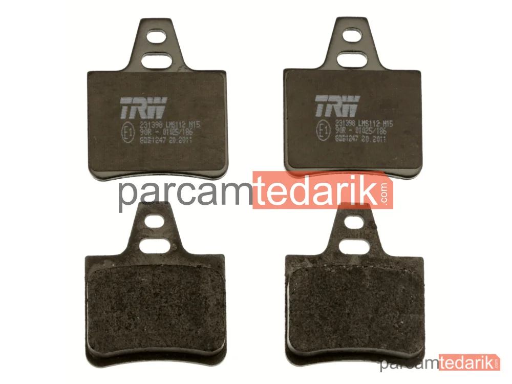 TRW GDB1247 | Fren Balatası Arka Citroen Xantia 1.6 İ 93-01, 1.8 İ 93-03, 2.0 İ 93-03