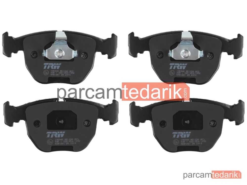TRW GDB1261 | Fren Balatası Ön BMW 5 Serisi 520-525-530 İ 00-03, 535-540 İ 96-03, 520-525 D 00-03, 525 TD 97-03, 530 D 98-03