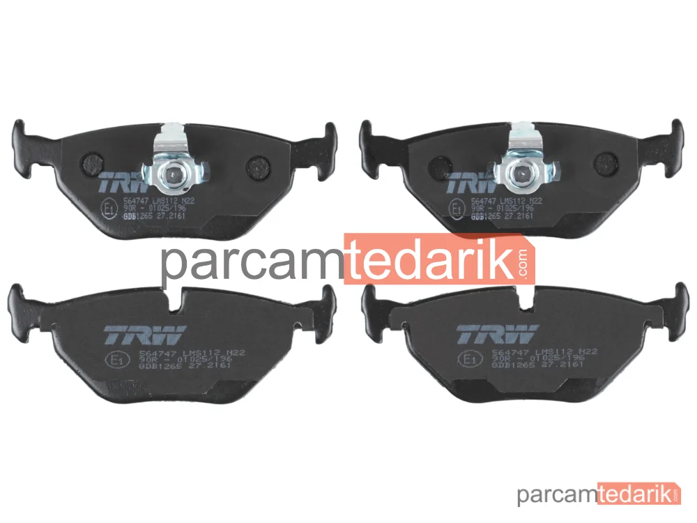 TRW GDB1265 | Fren Balatası BMW E39 Arka 5 Seri 1996-2003