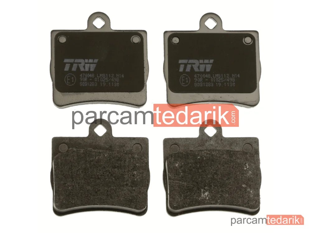 TRW GDB1283 | Fren Balatası Arka Mercedes-Benz C Serisi C 180 93-00, C 200 94-00, C 230 96-97, C 200 D 96-00, C 200 CDİ 98-00, C 220 CDİ 97-00, C 220 D 93-00, C 180 Kompressor 02-07