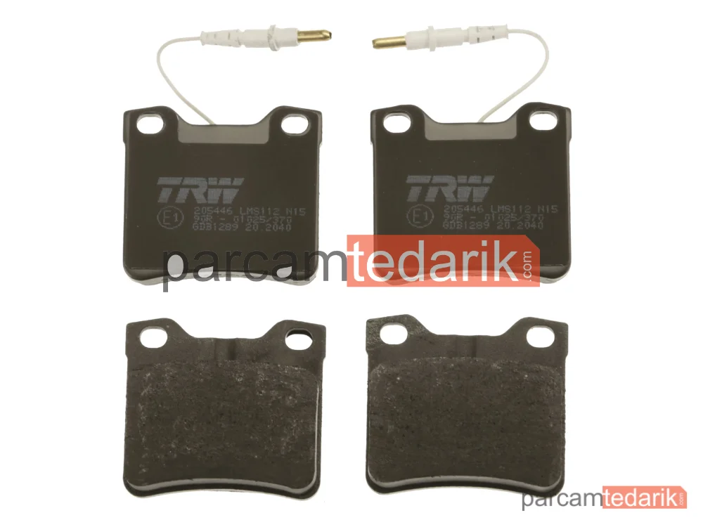 TRW GDB1289 | Fren Balatası (Mercedes W638 Vito CDI Arka Kulaksiz)