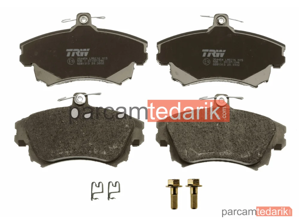 TRW GDB1313 | Fren Balatası Ön Mitsubishi Carisma 1.6 95-06, Volvo S40 1.6-1.8 95-03, 1.8 İ 98-03, 1.9 T4 97-00, 2.0 95-03, 2.0 T 97-03, 1.9 TD 95-99, 1.9 Dİ 99-03, V40 SW 1.6-1.8 95-04, 1.8 İ 98-04, 2.0 95-04, 2.0 T 97-04, 1.9 TD 95-99, 1.9 Dİ 99-04