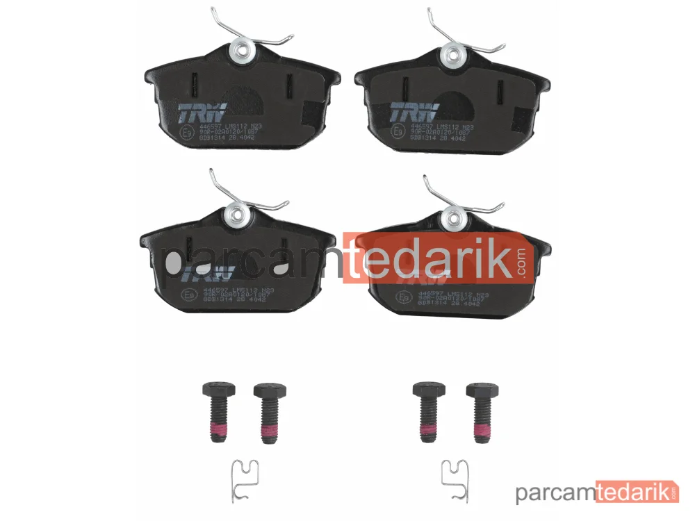 TRW GDB1314 | Fren Balatası Arka Mitsubishi Carisma 1.6 00-06, 1.8 GDİ 00-06, 1.8 16V GDİ 97-06, 1.9 Dİ-D 00-06