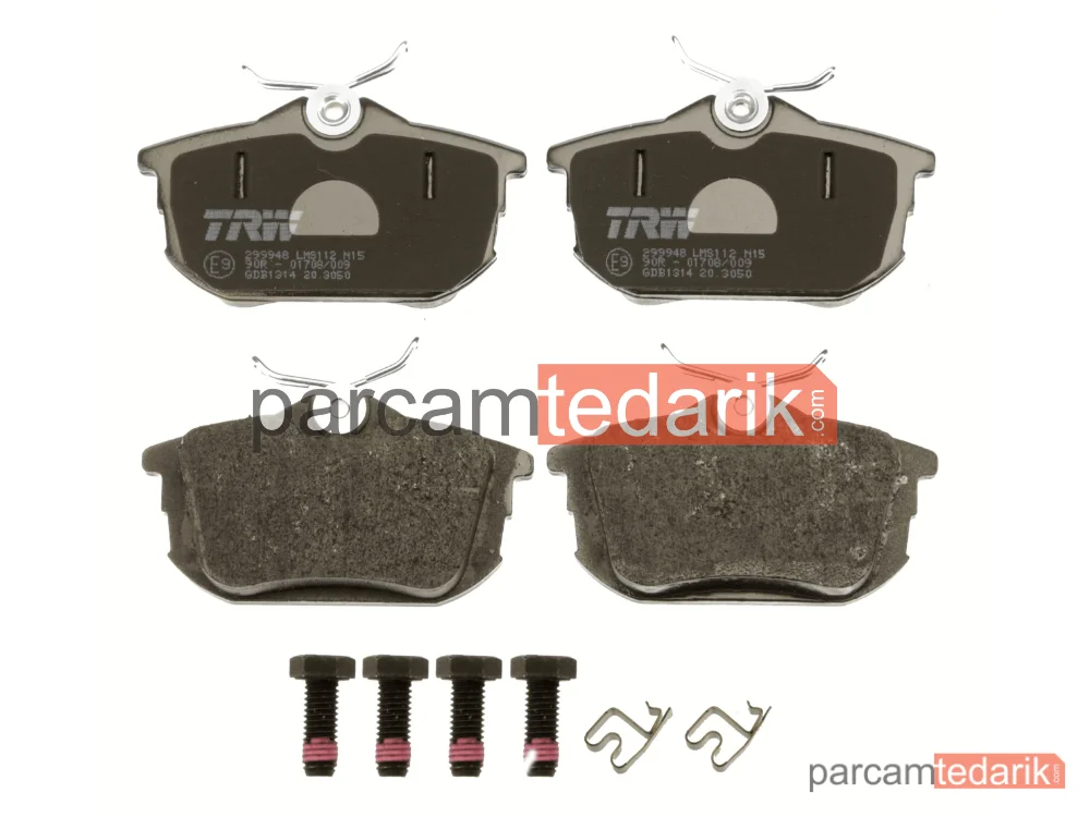 TRW GDB1314 | Fren Balatası Arka Mitsubishi Carisma 1.6 00-06, 1.8 GDİ 00-06, 1.8 16V GDİ 97-06, 1.9 Dİ-D 00-06