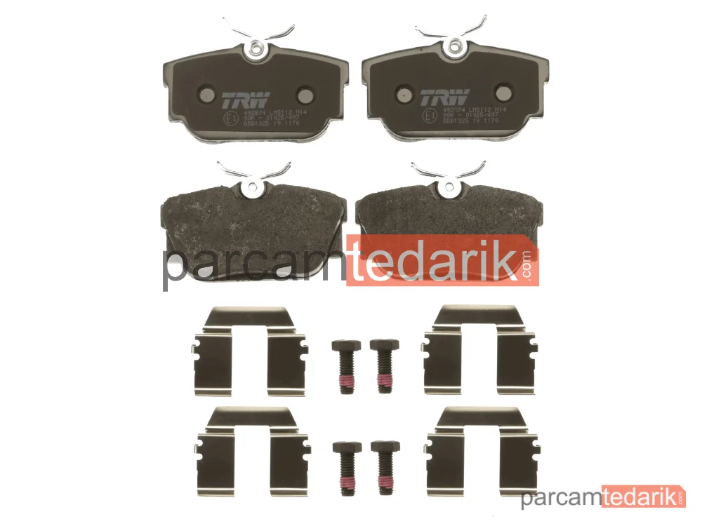TRW GDB1325 | Fren Balatası Arka Volkswagen Transporter IV 1.8 90-92, 2.0 90-03, 2.5 90-03, 2.8 VR6 95-03, 1.9 D 90-95, 1.9 TD 92-03, 2.4 D 90-03, 2.5 TDİ 95-03