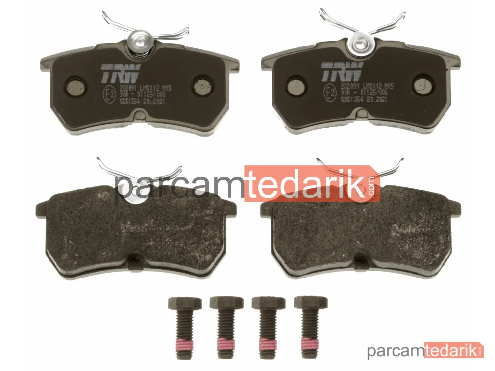 TRW GDB1354 | Fren Balatası Arka Ford Focus 1.4-1.6 16V 98-04, 1.8 TDCİ 01-04, 1.8-2.0 16V 98-04, RS 02-04