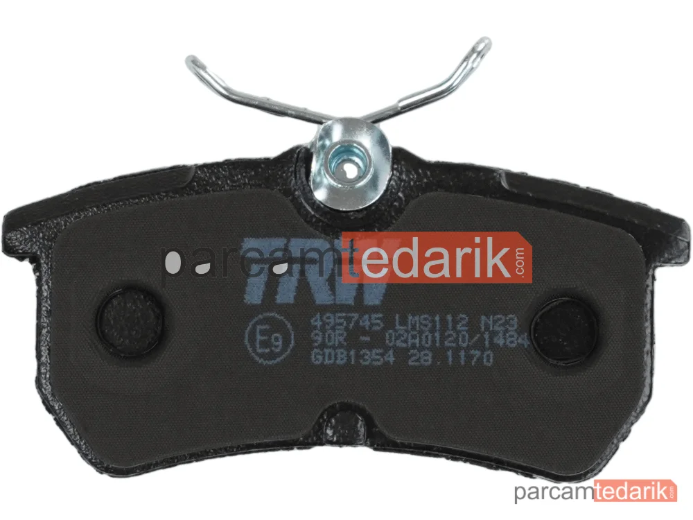 TRW GDB1354 | Fren Balatası Arka Ford Focus 1.4-1.6 16V 98-04, 1.8 TDCİ 01-04, 1.8-2.0 16V 98-04, RS 02-04