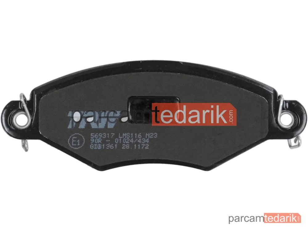 TRW GDB1361 | Fren Balatası Ön WVA 23205 (Peugeot 206 1.4 1.6 98--)